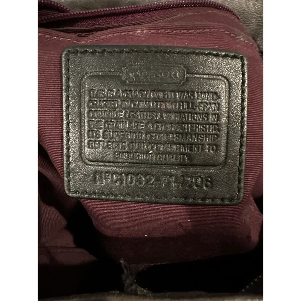Coach‎ Women's Leather Zoe Convertible Shoulder ToCrossbody Hobo Bag Silver VTG